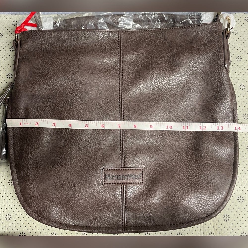 Montana West Dark Brown Hobo‎ Bag - Picture 3 of 5